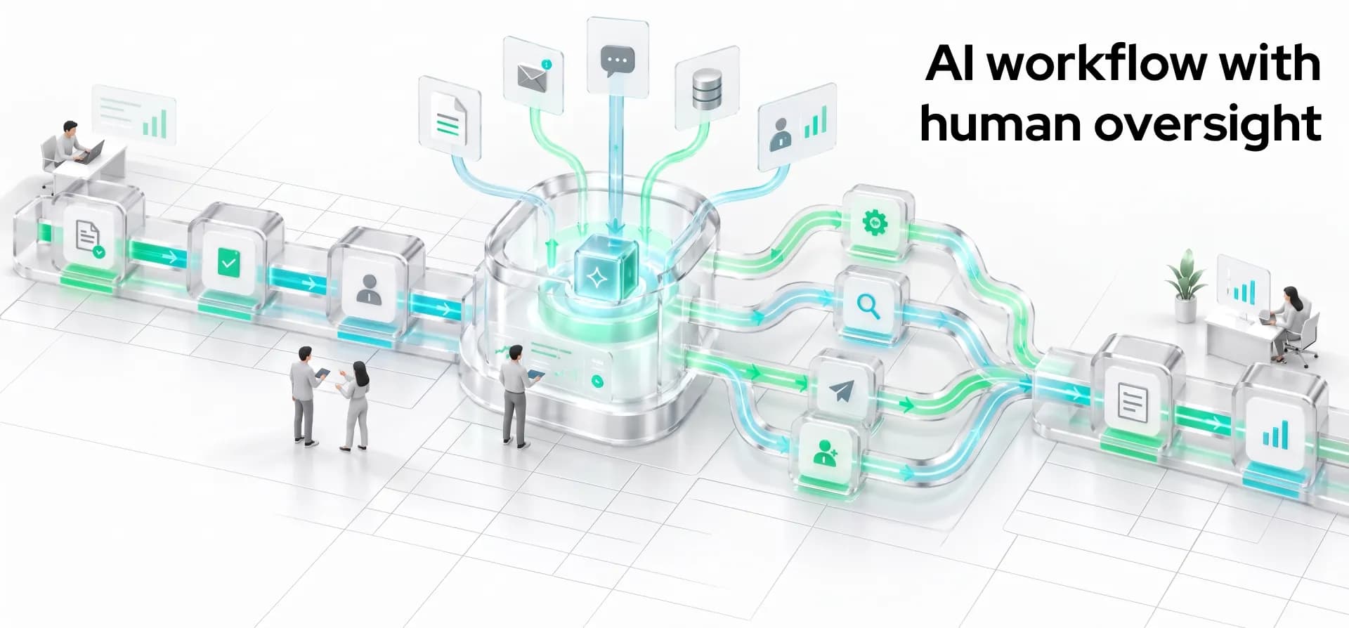 AI workflow with human oversight